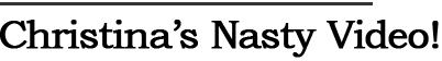 christina aguilera sex video scandal